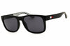 Tommy Hilfiger TH1556/N/S Square Black Sunglasses with Grey Lenses by PEBBELLS