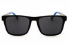 Tommy Hilfiger TH2144/S Square Black/Blue Sunglasses with Grey Lenses by PEBBELLS