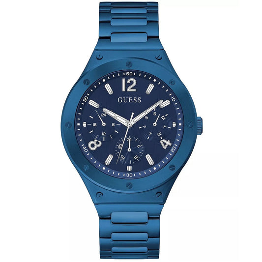 GUESS Scope GW0454G4 Reloj multifunción de acero inoxidable azul para hombre