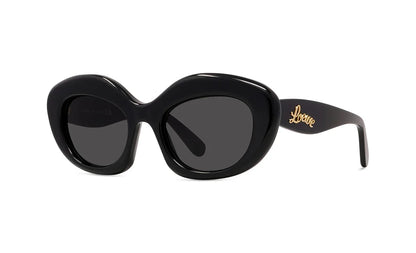 LOEWE LW40153I Women’s Cat Eye Sunglasses Black/Smoke