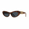 LOEWE LW40156U Women’s Cat Eye Sunglasses Havana Brown/Blue