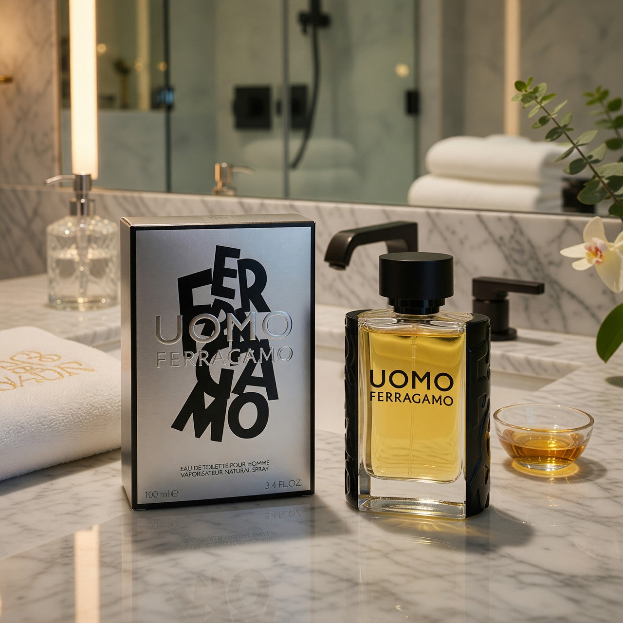 UOMO by Salvatore Ferragamo, 3.4 oz Eau De Toilette Spray for Men