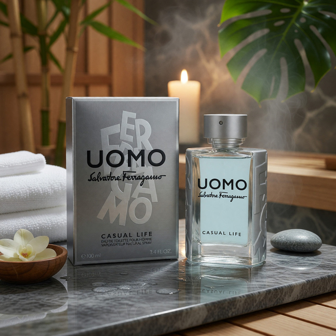 UOMO CASUAL LIFE by Salvatore Ferragamo, 3.4 oz Eau De Toilette Spray for Men
