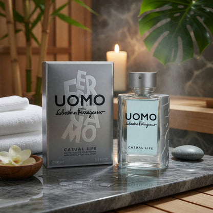 UOMO CASUAL LIFE by Salvatore Ferragamo, 3.4 oz Eau De Toilette Spray for Men