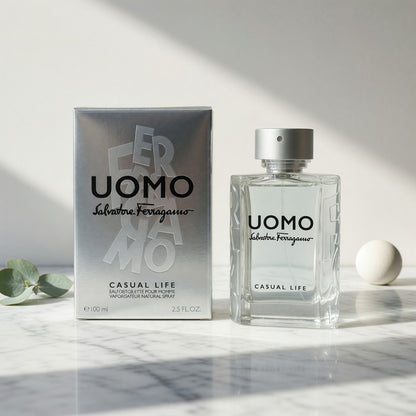 UOMO CASUAL LIFE by Salvatore Ferragamo, 3.4 oz Eau De Toilette Spray for Men