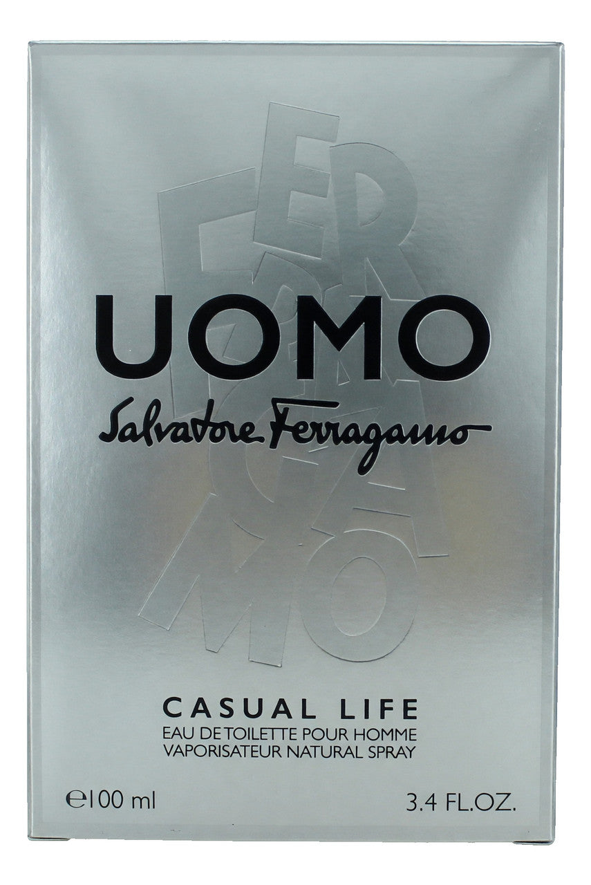 UOMO CASUAL LIFE by Salvatore Ferragamo, 3.4 oz Eau De Toilette Spray for Men