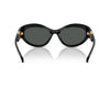 VERSACE Gafas de sol ovaladas negras y doradas para mujer – OVE4485 GB1/8759
