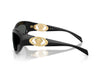 VERSACE Gafas de sol ovaladas negras y doradas para mujer – OVE4485 GB1/8759